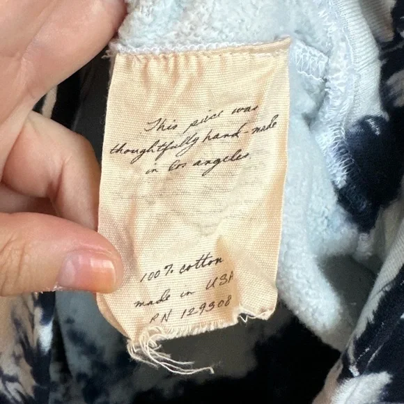 Raquel Allegra Tie Dye Oversized Poncho Hoodie Sweatshirt - Picture 6 of 11